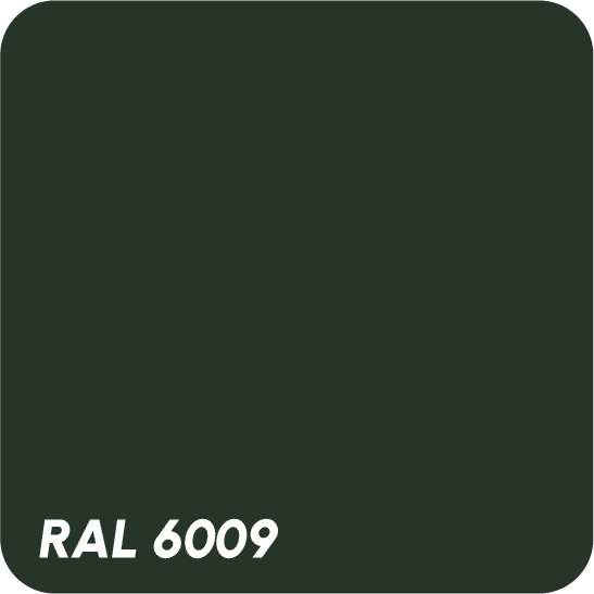 Kleur RAL 6009.