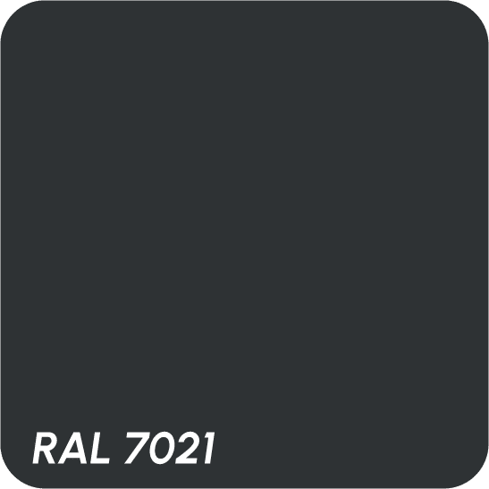 Kleur RAL 7021.