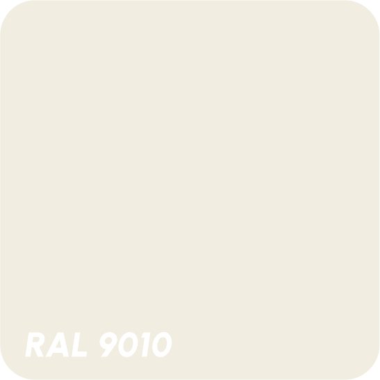 Kleur RAL 9010.