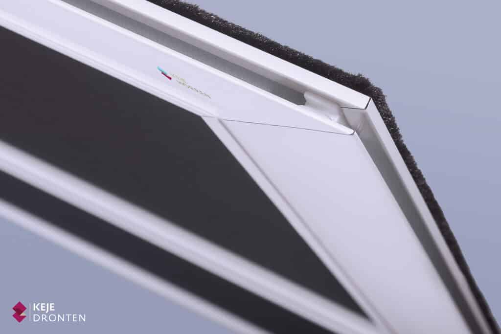 Detailfoto van schuifhor bovenaf.